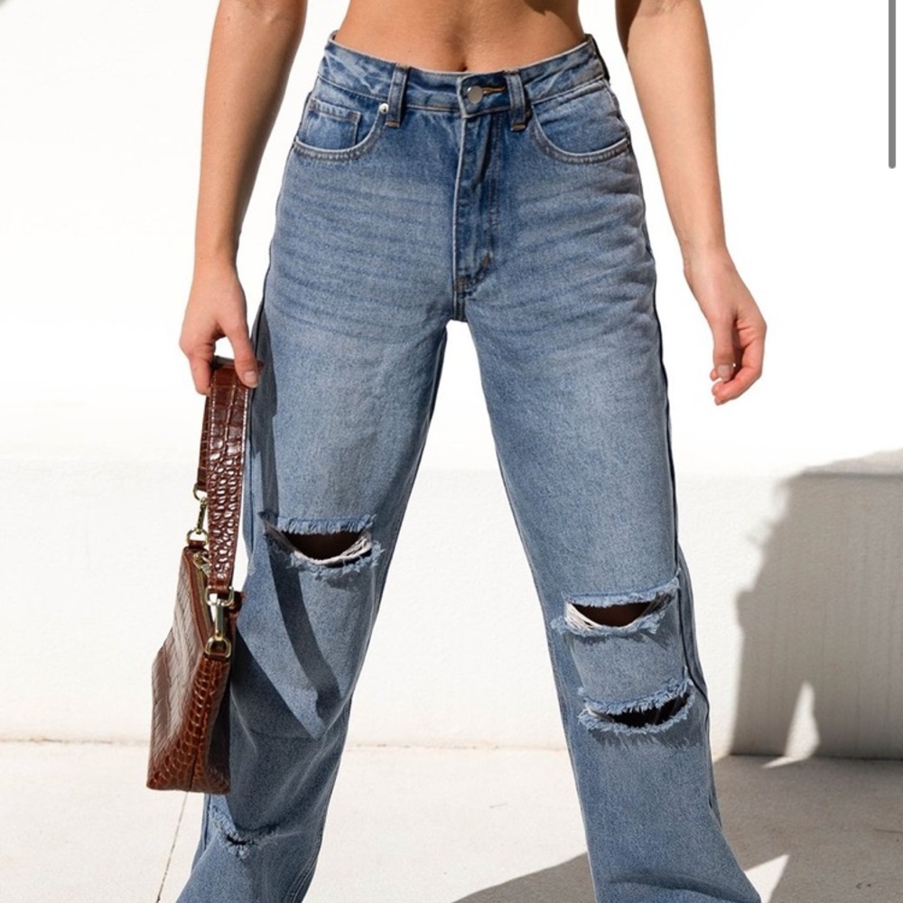 Straight leg jeans